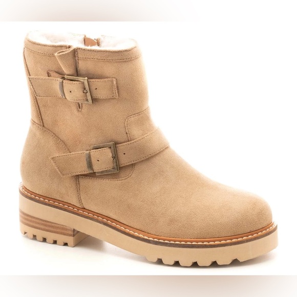 Hey Girl by Corkys Shoes - Hey Girl by Corkys Tan Sherpa Boots